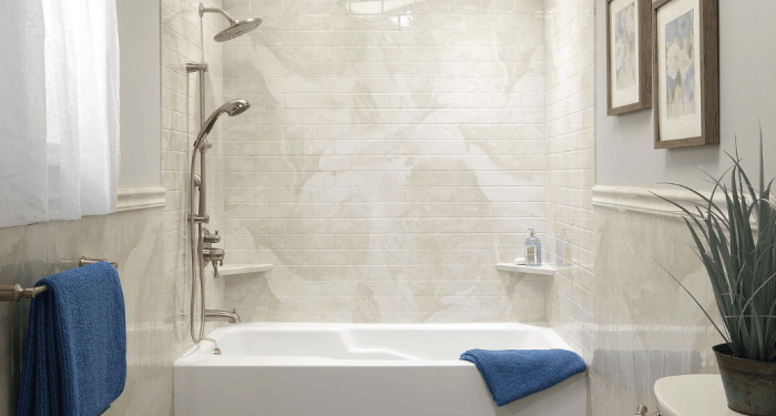 Wall Surround Installation in Western MA | Inaugural Home Improvement